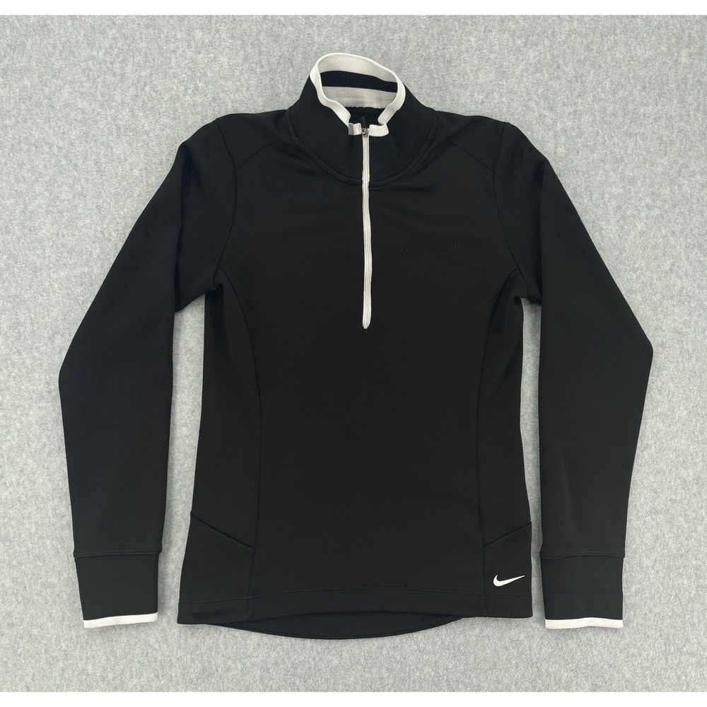 Nike Golf Dri-FIT Samsung 1/4 Zip Pullover Black Women's Small